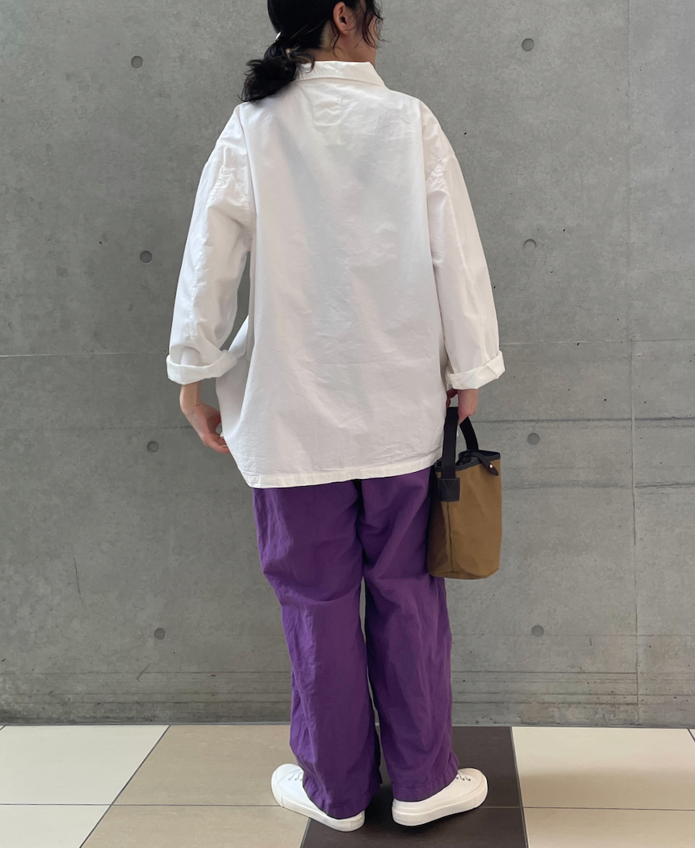 ISNAM2521D(シャツ) 50s POPLIN AUTOLOOM OVERDYE SKIPPER SHIRT