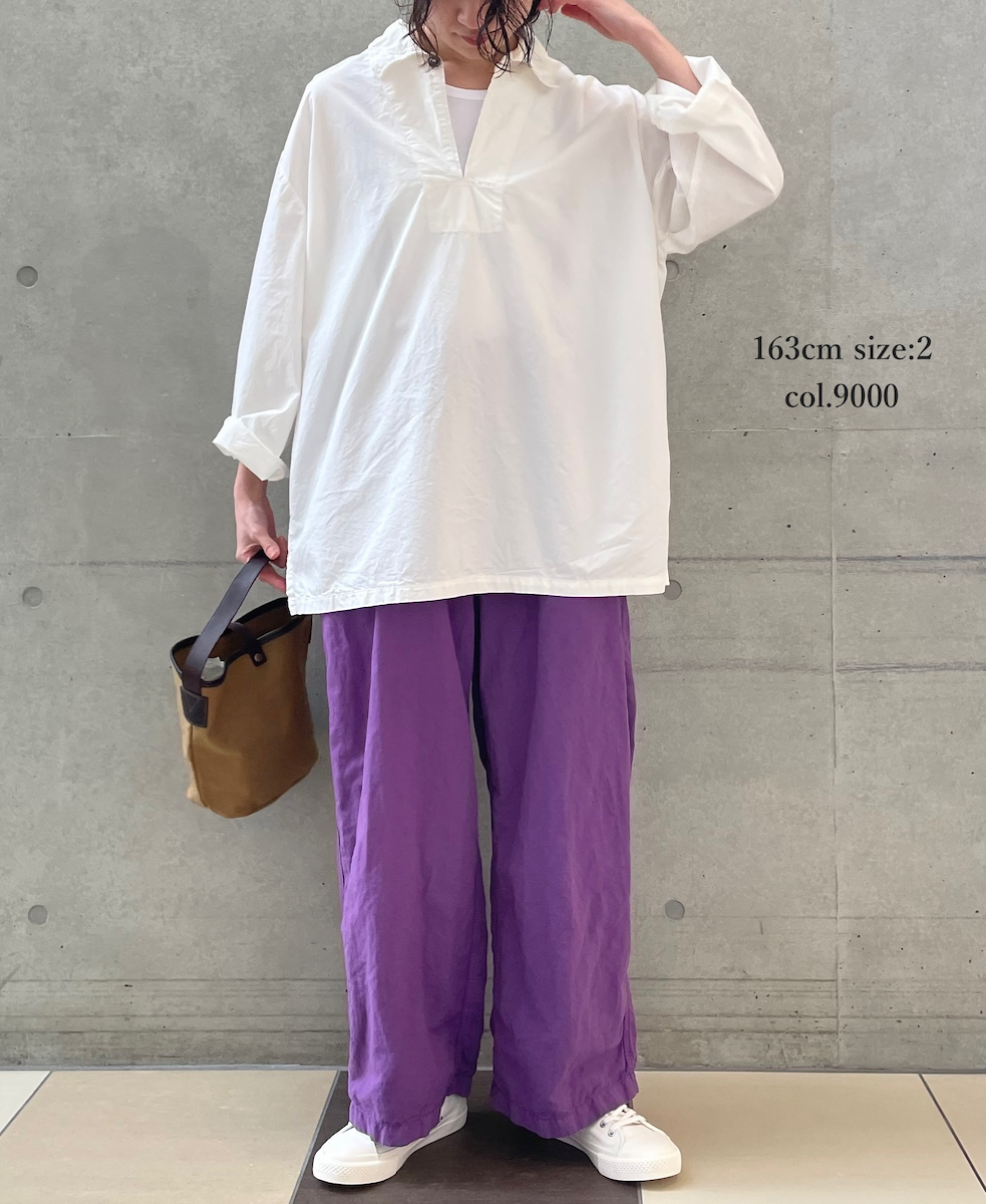 ISNAM2521D(シャツ) 50s POPLIN AUTOLOOM OVERDYE SKIPPER SHIRT