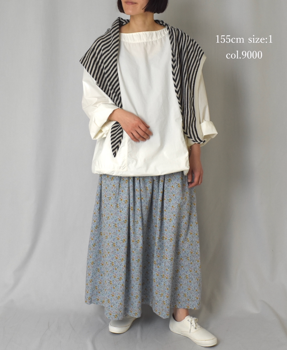 ISNAM2522D(シャツ) 50s POPLIN AUTOLOOM OVERDYE BOAT NECK PULLOVER