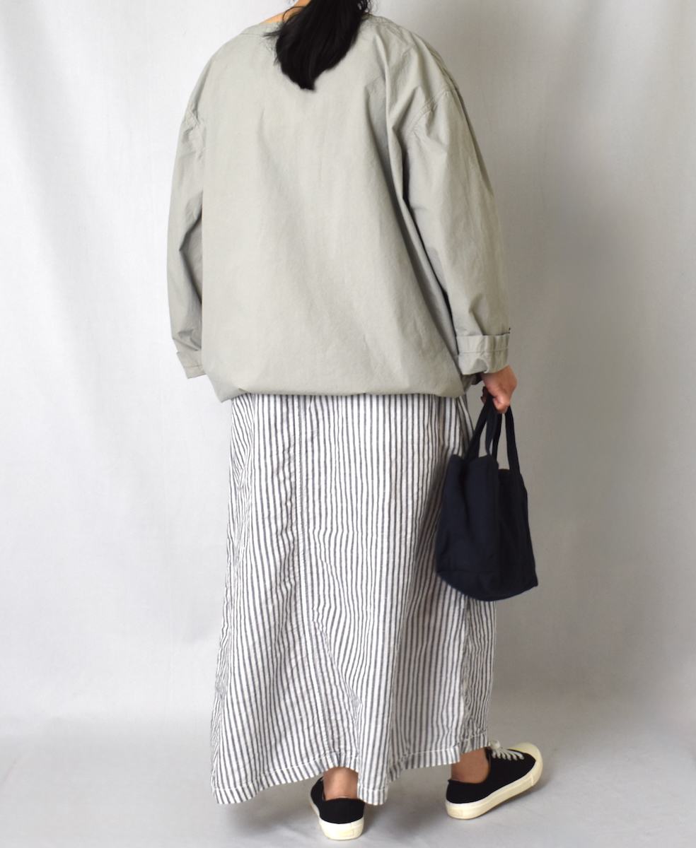 ISNAM2522D(シャツ) 50s POPLIN AUTOLOOM OVERDYE BOAT NECK PULLOVER