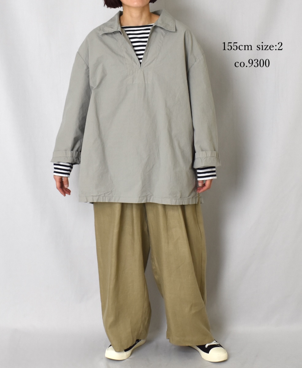 ISNAM2521D(シャツ) 50s POPLIN AUTOLOOM OVERDYE SKIPPER SHIRT