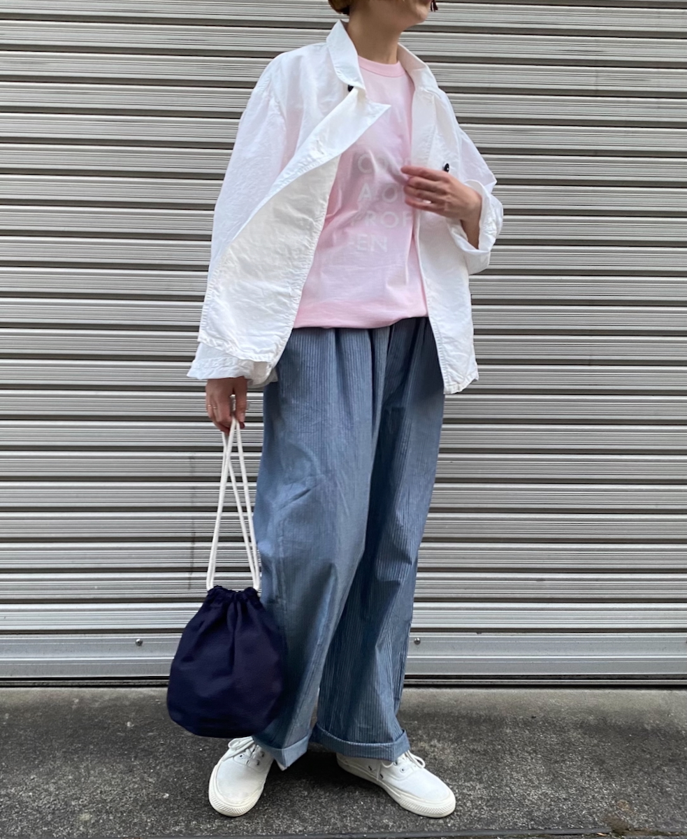 ISNAM2402D(ジャケット) COTTON LINEN OVERDYE ROUND COLLAR DOUBLE JACKET