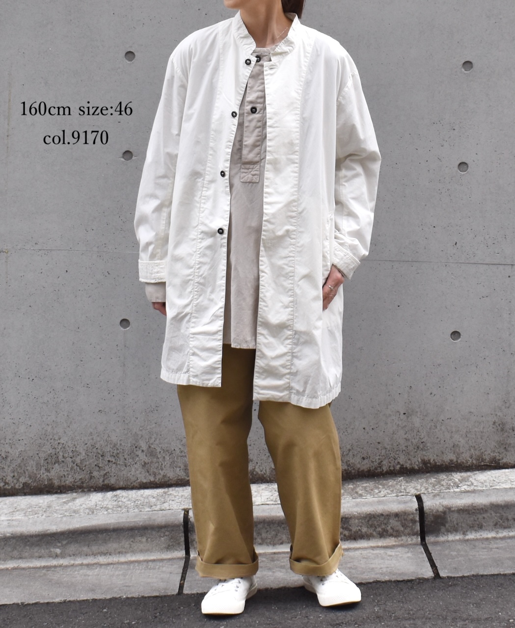 INHT2501CP(ジャケット) 60s COTTON POPLIN OVERDYE STAND COLLAR FLY FRONT JACKET