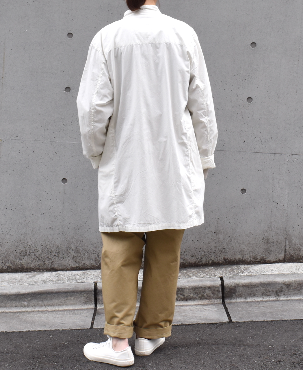 INHT2501CP(ジャケット) 60s COTTON POPLIN OVERDYE STAND COLLAR FLY FRONT JACKET