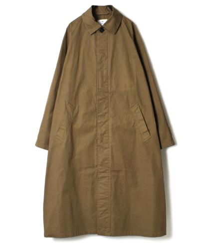 NHT2051DT (コート) HEAVY WEIGHT COTTON TWILL OVERDYE BALMACAAN COAT LONG LENGTH