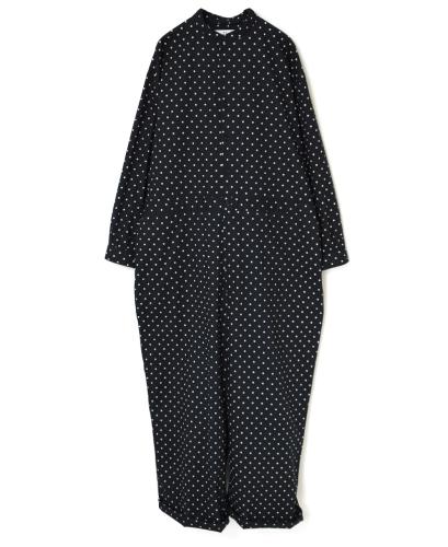 NSL22534 (オーバーオール) 40'S POPLIN DOT PRINT BAND COLLAR OVERALLS