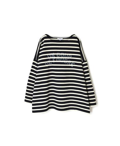 NLA2351P05 (カットソー) "UN COUP" REGULAR STRIPE OVERSIZE L/SL BOAT-NACK BASQUE SHIRT