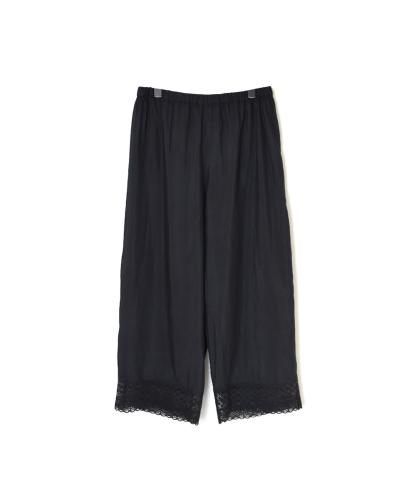 INMDS24045 (パンツ) HANDWOVEN COTTON SILK WITH LACE EASY PANTS