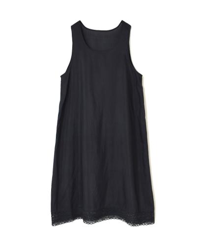 INMDS24044 (タンクトップ) HANDWOVEN COTTON SILK WITH LACE U-NECK TANK TOP DRESS