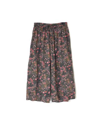 NSL23076 (パンツ) COTTON FLOWER PRINT WIDE EASY PANTS