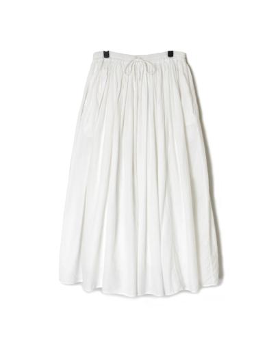 INMDS24704W(スカート) TWILL COTTON KHADI PLAIN(WASH) GATHERED SKIRT