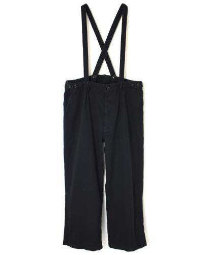 ISNAM2453(パンツ) COTTON WOOL TWILL ADJUSTER TACK PANTS WITH SUSPENDERS