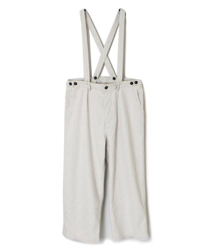 ISNAM2453(パンツ) COTTON WOOL TWILL ADJUSTER TACK PANTS WITH SUSPENDERS