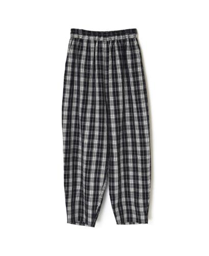 INSL24715(パンツ) WOOL/LINEN CHECK EASY PANTS