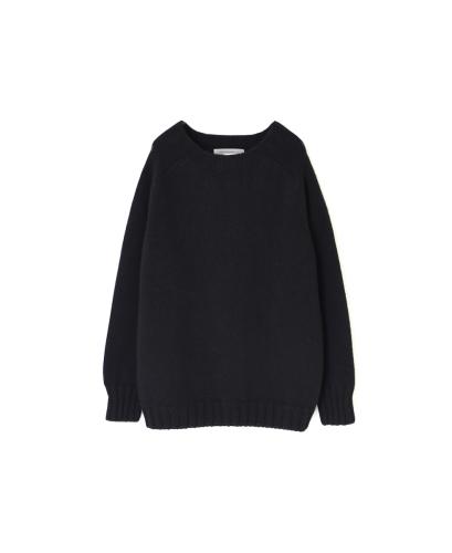 JNAMP2471(ニット) GEELONG LAMBSWOOL 2.5GG CREW NECK SADDLE SHOULDER P/O