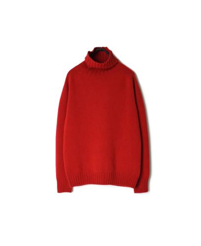 JNAMP1651 (ニット) GEELONG LAMBSWOOL POLO NECK SADDLE SHOULDER P/O