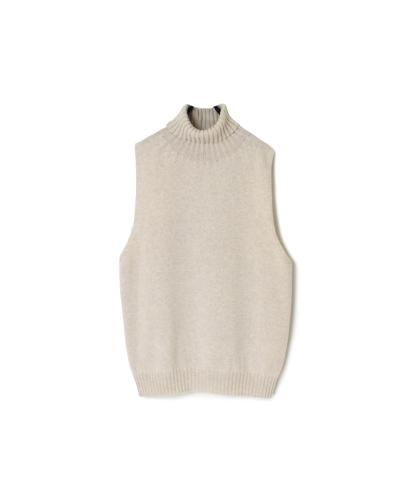 JNAMP2451(ニット)GEELONG LAMBSWOOL POLO NECK VEST