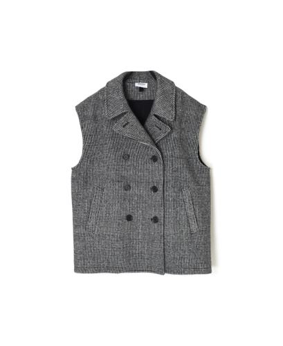 PNAM2461S(ベスト) MELTON DOUBLE BREATED VEST WITH LINING