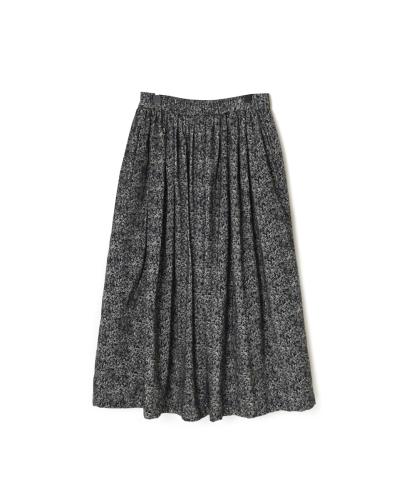 NSL24534(スカート) CORDUROY FLOWER PRINT GATHERED SKIRT