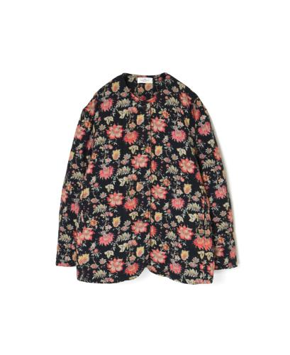 INSL24731(ジャケット) 60s CAMBRIC FLOWER PRINT NO COLLAR JACKET