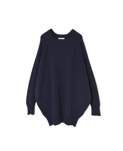 GNSL24511(ニット) 7GG 1PLY WOOL/POLYESTER DOLMAN SLEEVE CREW-NECK PULLOVER