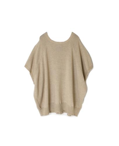 GNSL24513(ニット) 7GG 1PLY WOOL/POLYESTER 2WAY FRENCH/SL CREW-NECK PULLOVER