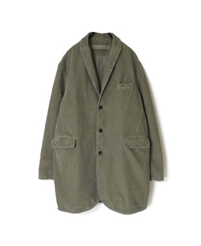 NVL2351C9D (コート) 9WALES CORDUROY/60'S ORGANIC CAMBRIC CENTER VENTS TAILORED COAT