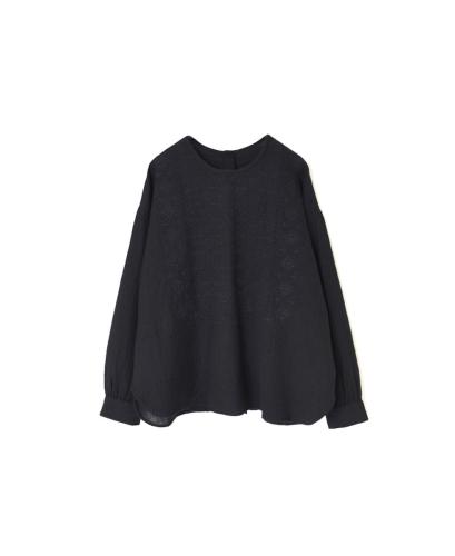 NMDS23581 (シャツ) BOILED WOOL PLAIN BACK OPENING STAND COLLAR SHIRT