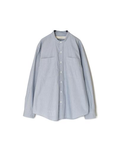 ●NVL2531(シャツ) 60s ORGANIC CAMBRIC BANDED COLLAR L/SL OVERSIZED SHIRTS