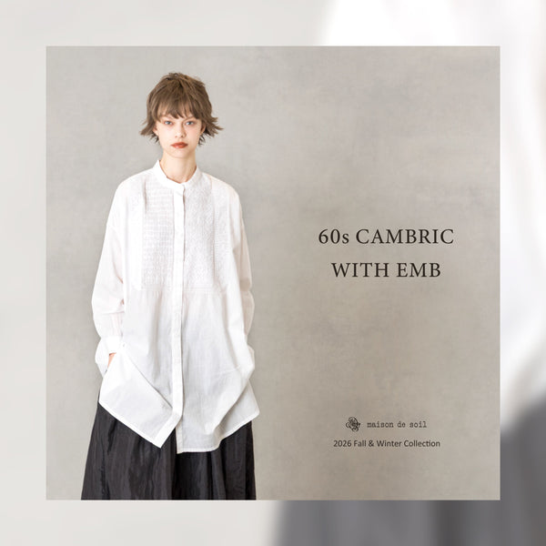 新入荷！60s CAMBRIC WITH EMB