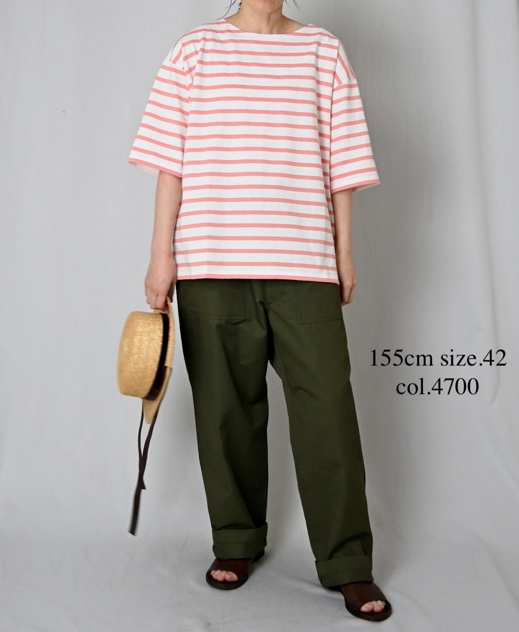 GNHT2451CL COTTON/LINEN KERSEY BAKER PANTS
