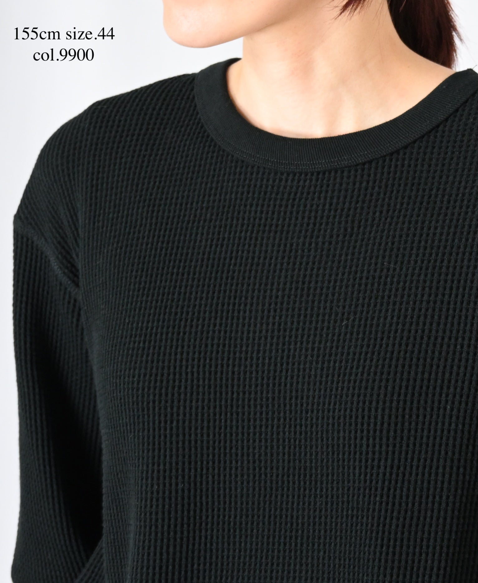 GNHT2671 COTTON WAFFLE CREW NECK L/SL T-SHIRTS
