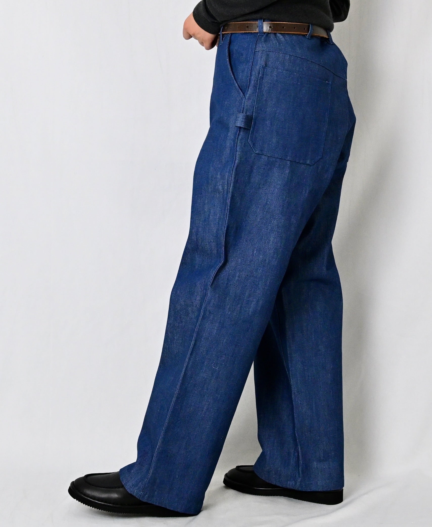 GNAM2651 13oz NATURAL SLUB DENIM PAINTER PANTS