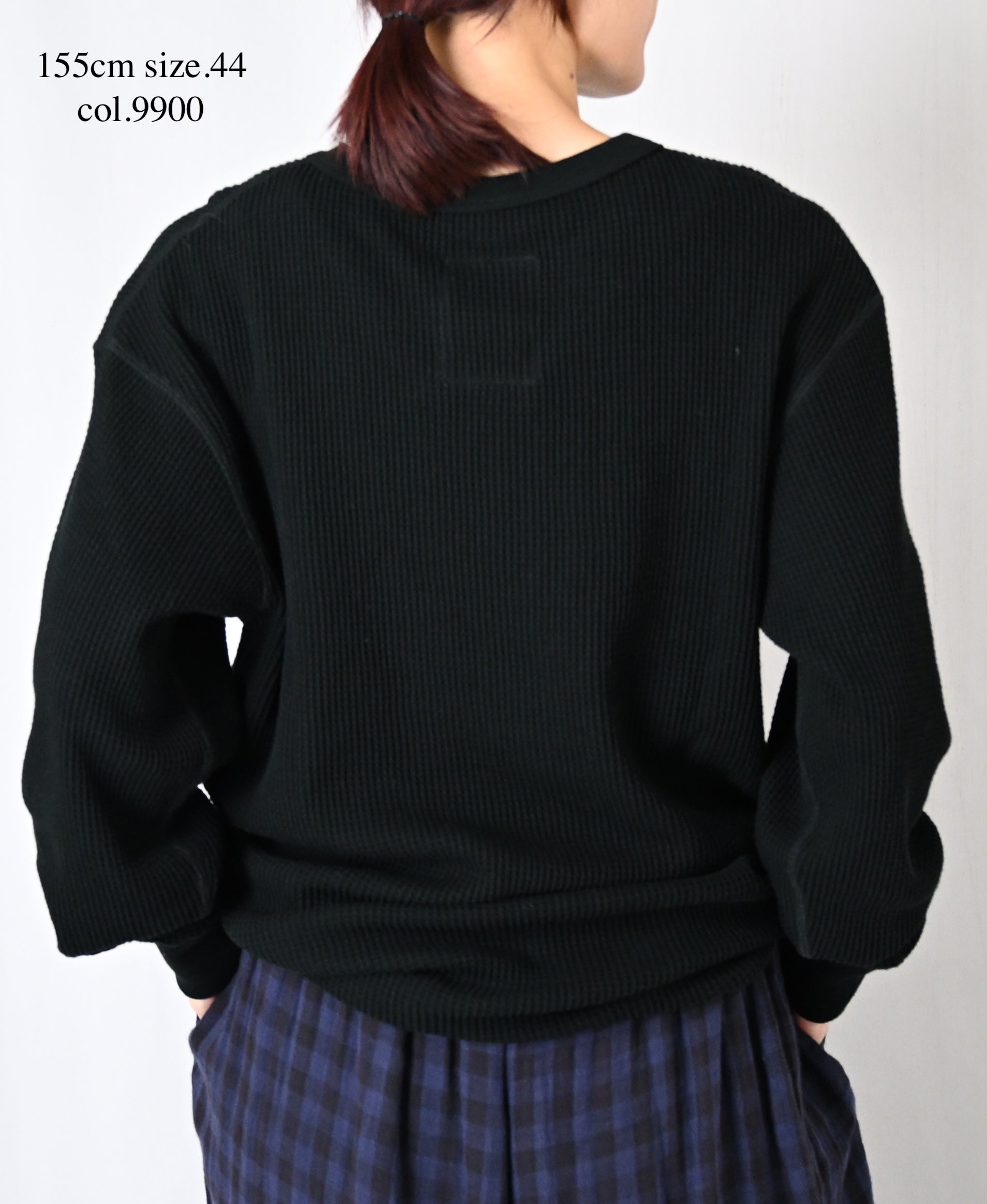 GNHT2671 COTTON WAFFLE CREW NECK L/SL T-SHIRTS