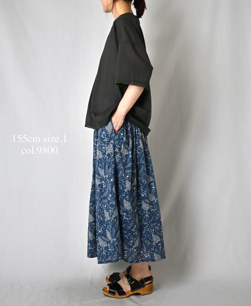 NSL24032 80s COTTON VOILE LACE V-NECK LACE S/SL PULLOVER