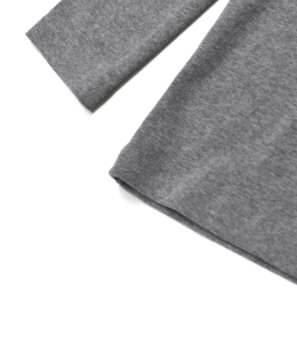 NMF1051 1×1 COTTON RIB TURTLE-NECK L/SL T-SHIRT