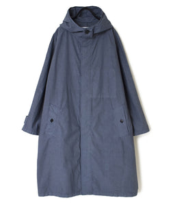 NHT2402TC LIGHT WEIGHT COTTON OVERDYE  HOODED COAT