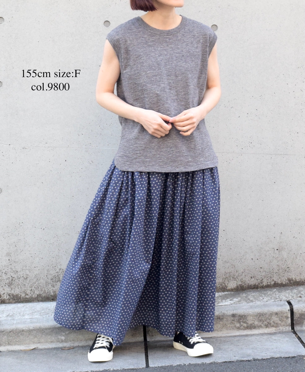GNSL24042 SLUB VINTAGE CREW-NECK FRENCH/SL SHIRT