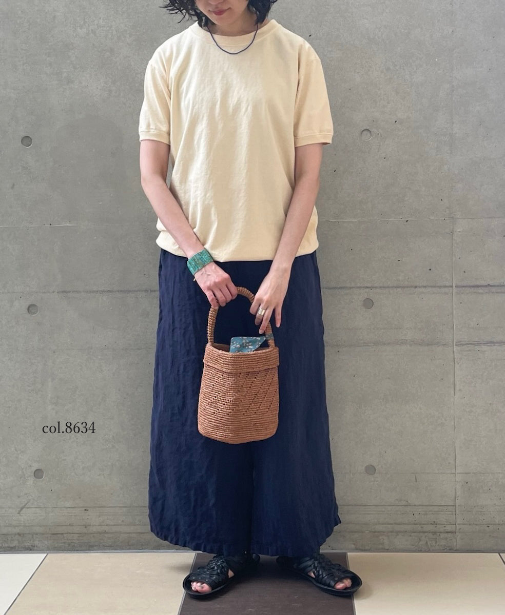 ANMDS2501 RAFFIA ONE HANDLE BARREL BAG