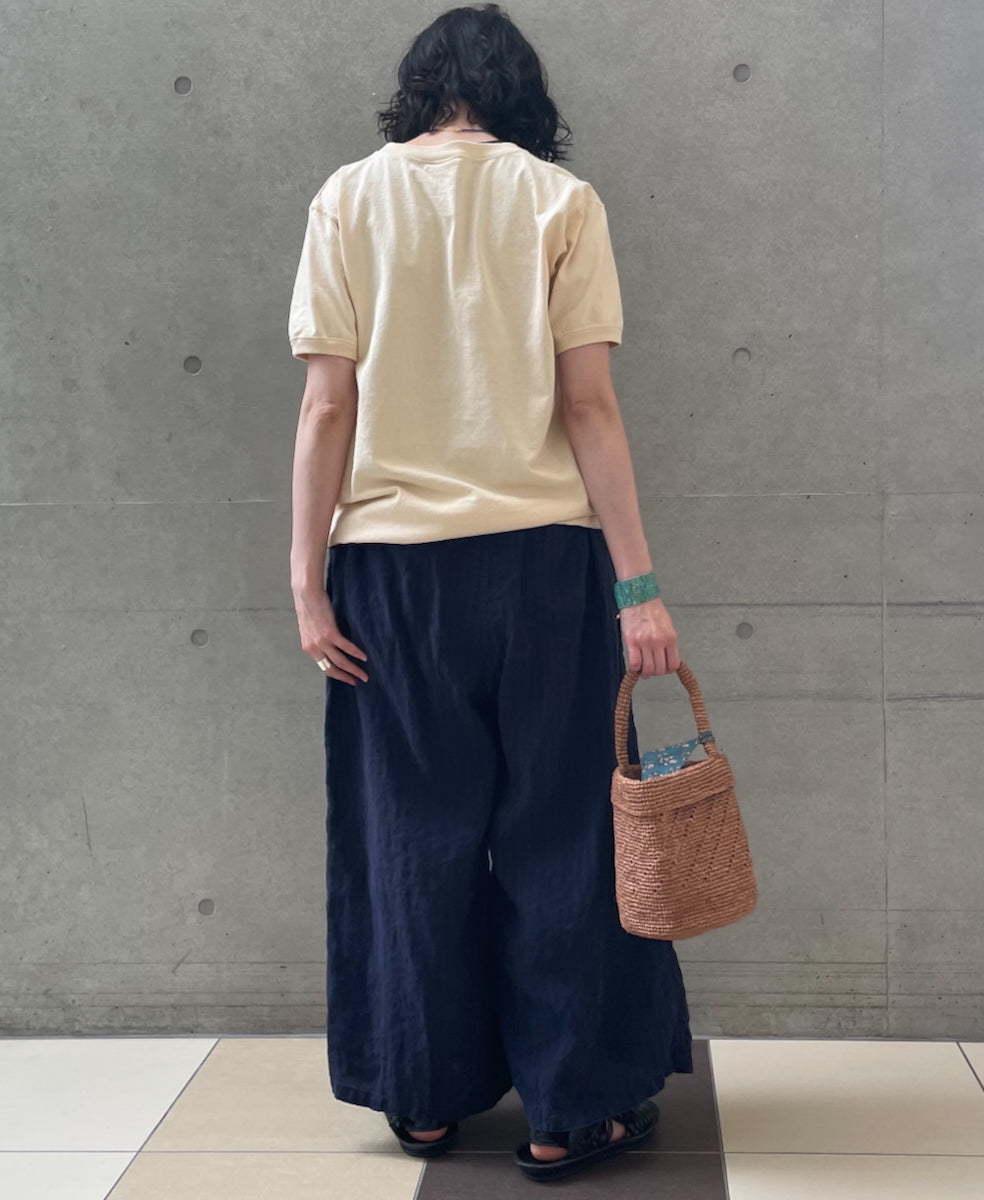 ANMDS2501 RAFFIA ONE HANDLE BARREL BAG