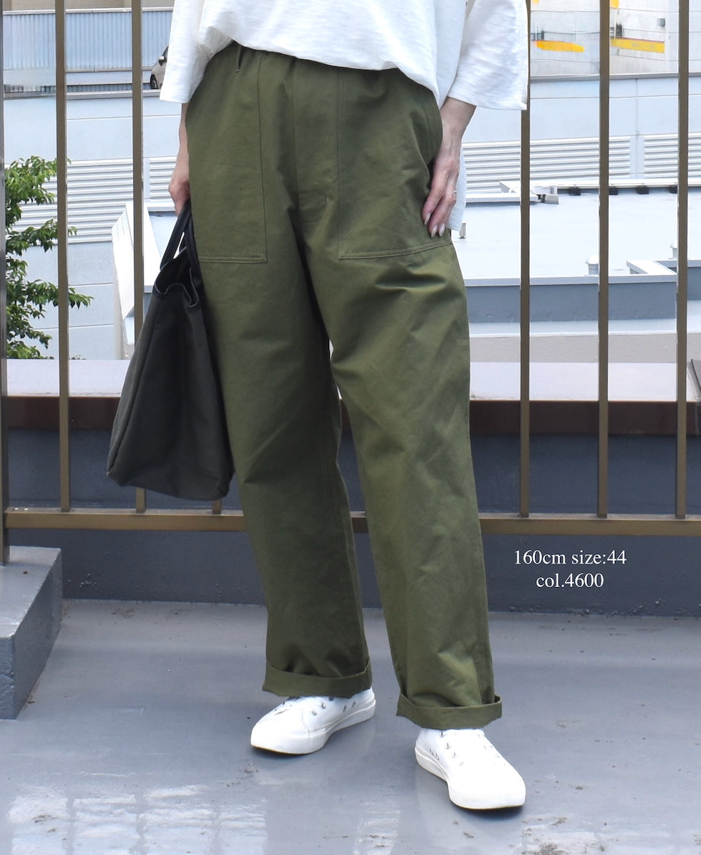 GNHT2451CL COTTON/LINEN KERSEY BAKER PANTS