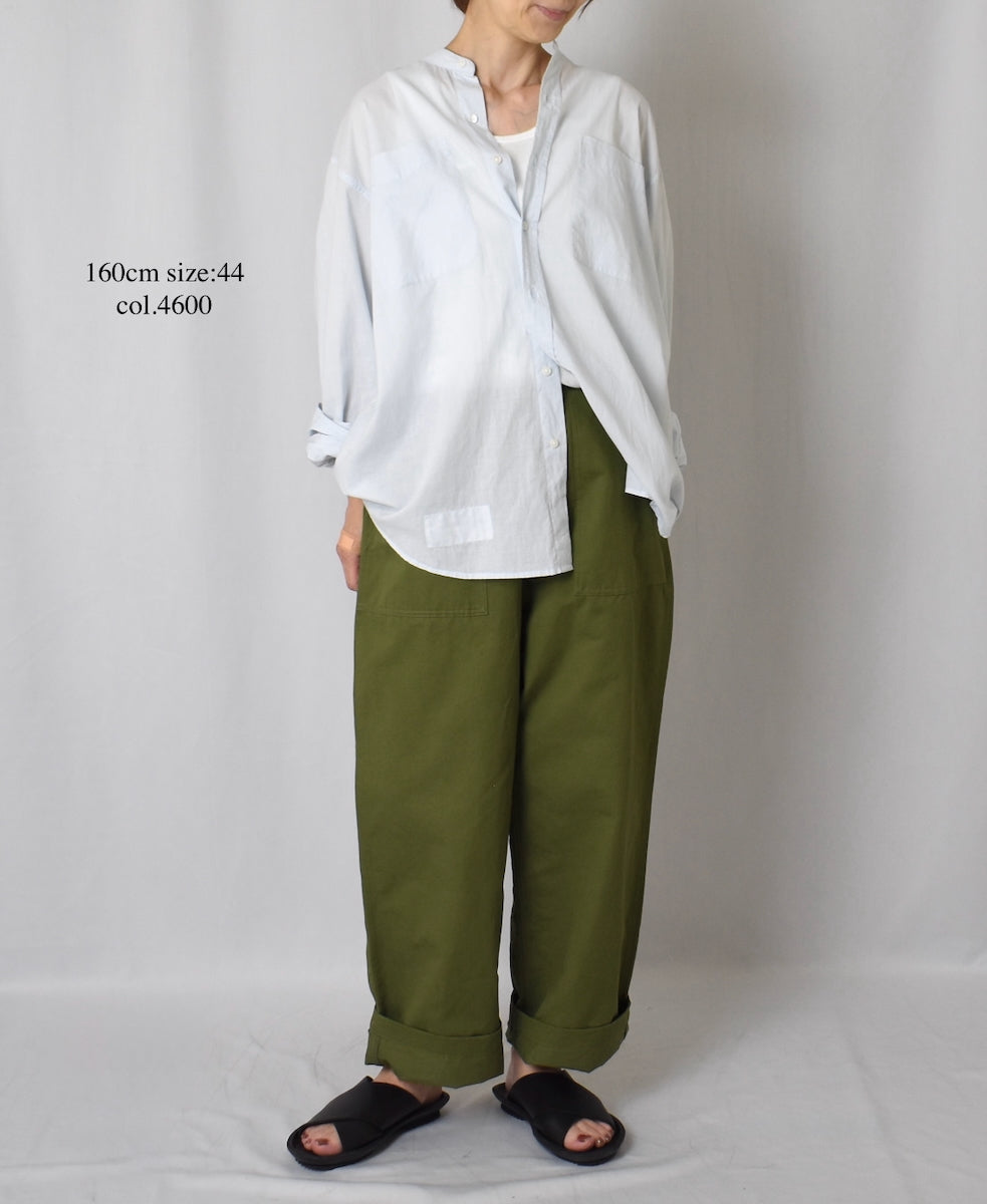 GNHT2451CL COTTON/LINEN KERSEY BAKER PANTS