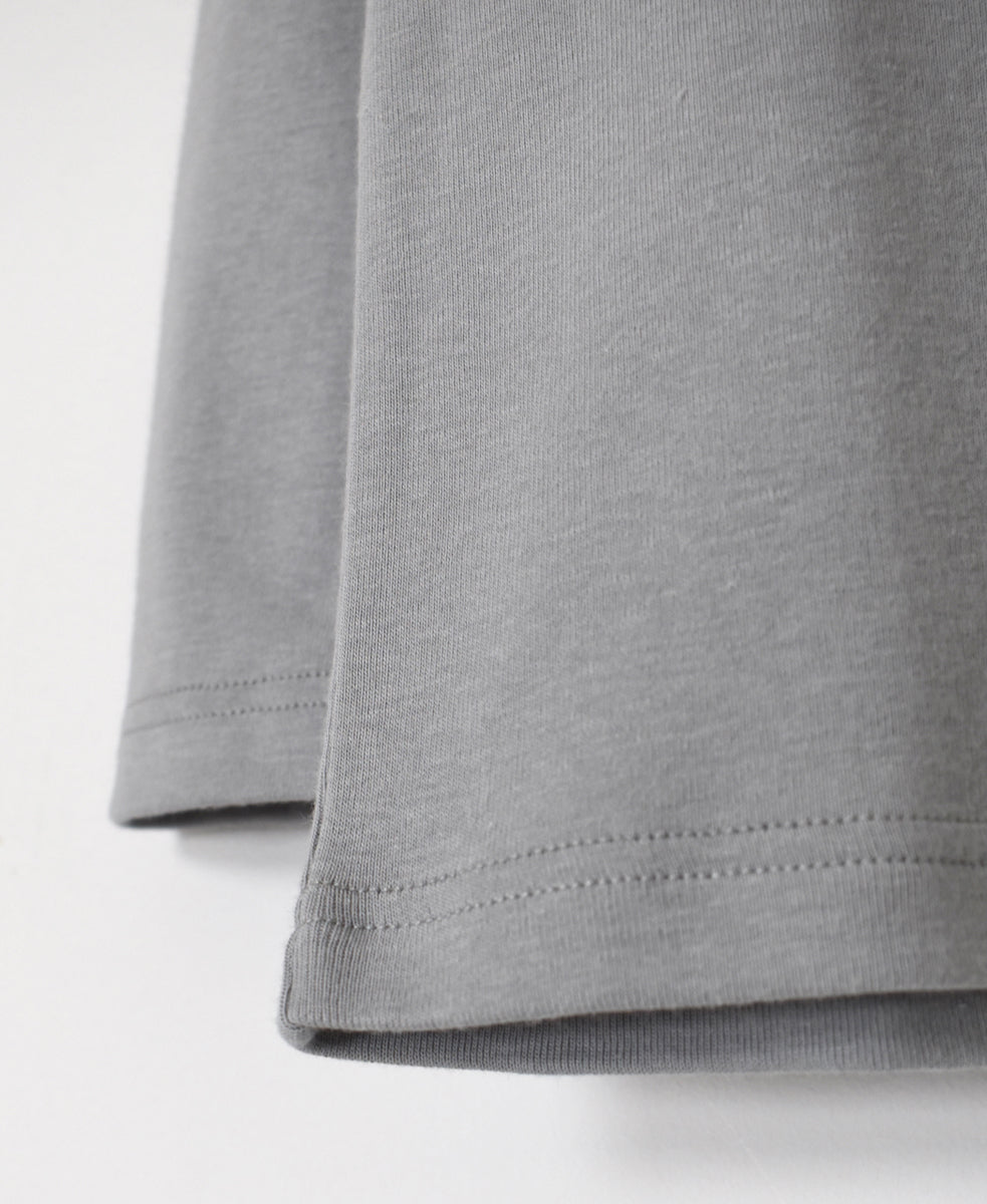 NMF1051 1×1 COTTON RIB TURTLE-NECK L/SL T-SHIRT