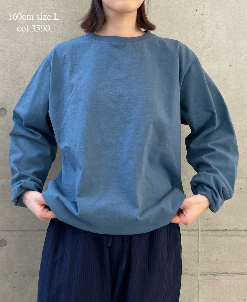 NGW9951 7.2oz HEAVY WEIGHT COTTON CREW NECK L/SL WITH CUFF&HEM RIB