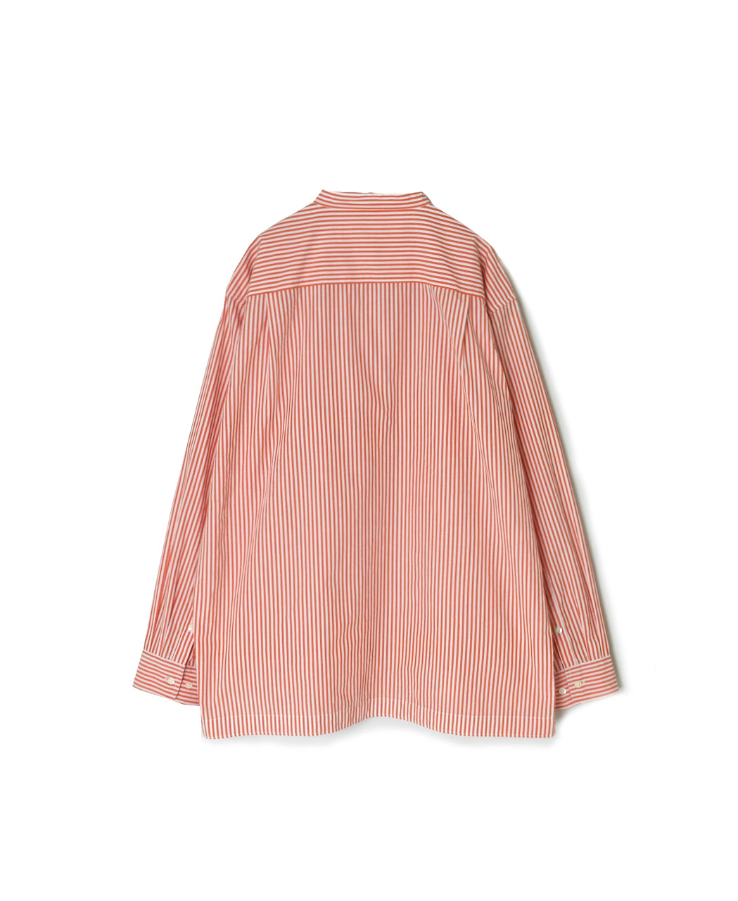 NVL2613 POPLIN STRIPE BANDED COLLAR L/SL SHIRT