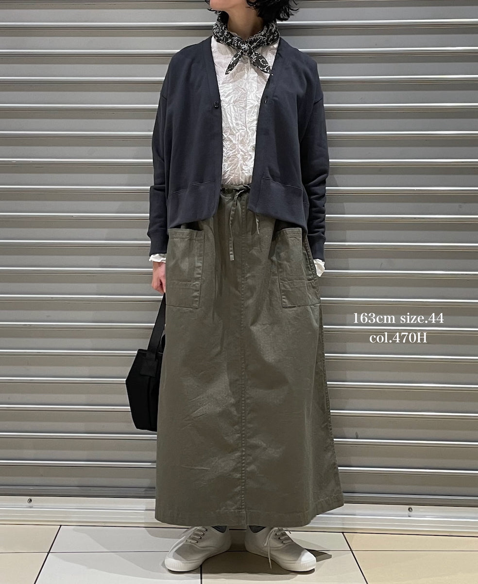 INHT2514CHW COTTON HERRINGBONE WASH  EASY SKIRT