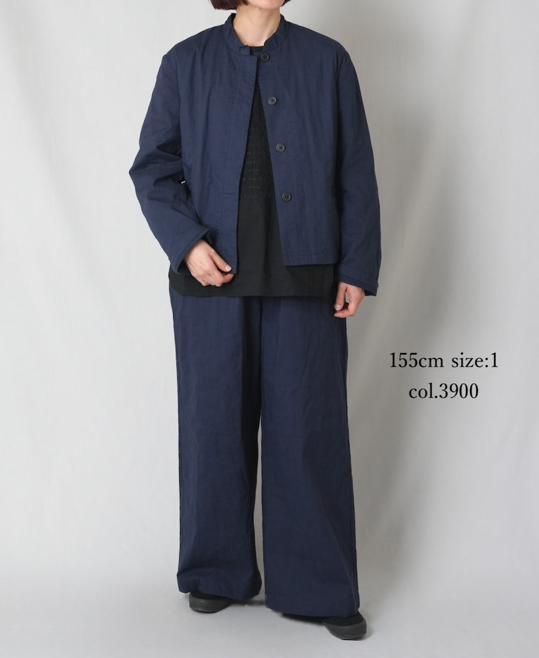 NMDS26212 60s STITCHED ORGANIC CAMBRIC EASY PANTS