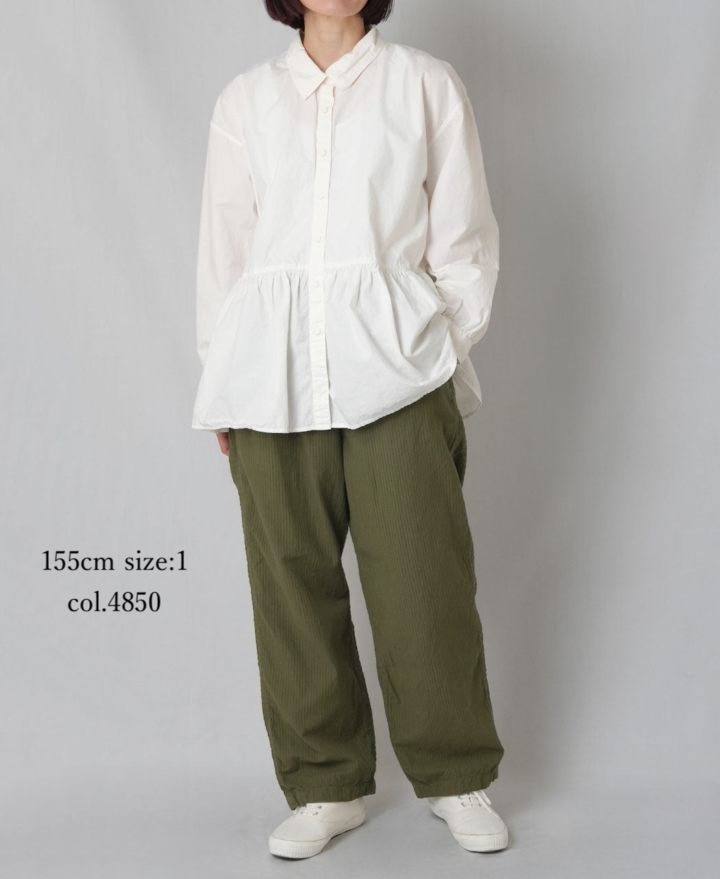 MDSH2483D 80s ORGANIC COTTON  ( BIG CHECK x SMALL CHECK ) OVERDYE EASY PANTS WITH LINING