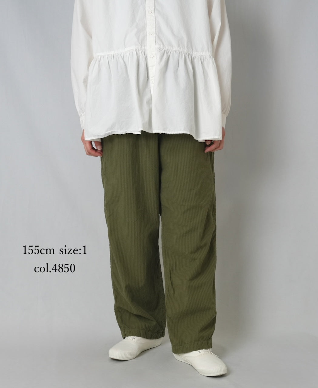 MDSH2483D 80s ORGANIC COTTON  ( BIG CHECK x SMALL CHECK ) OVERDYE EASY PANTS WITH LINING