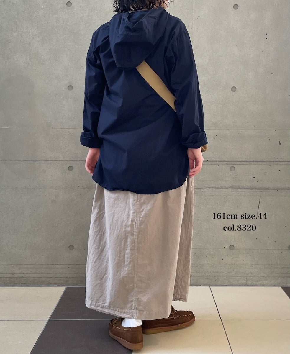 INHT2514CLD COTTON LINEN PLAIN  OVERDYE EASY SKIRT